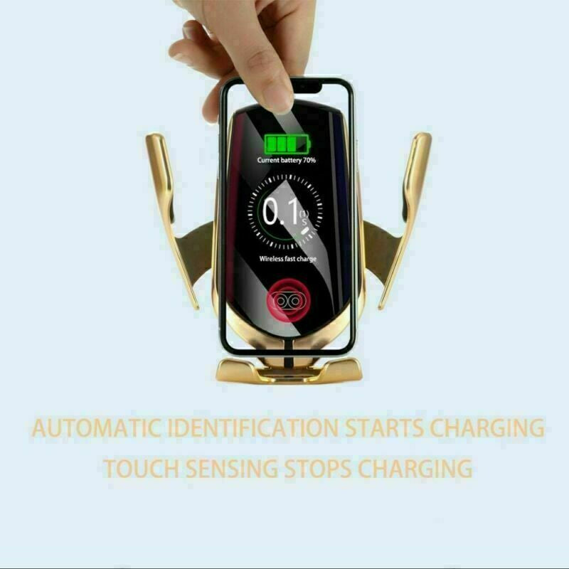 IR Sensor Qi Auto KFZ Handy Halterung Halter Wireless Ladegerät Huawei iPhone