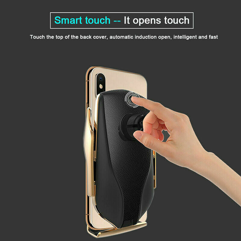 IR Sensor Qi Auto KFZ Handy Halterung Halter Wireless Ladegerät Huawei iPhone