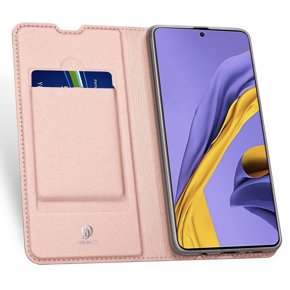 DUX DUCIS Bookcase schutzhülle Aufklappbare hülle für Samsung Galaxy A51 Rosa Gold