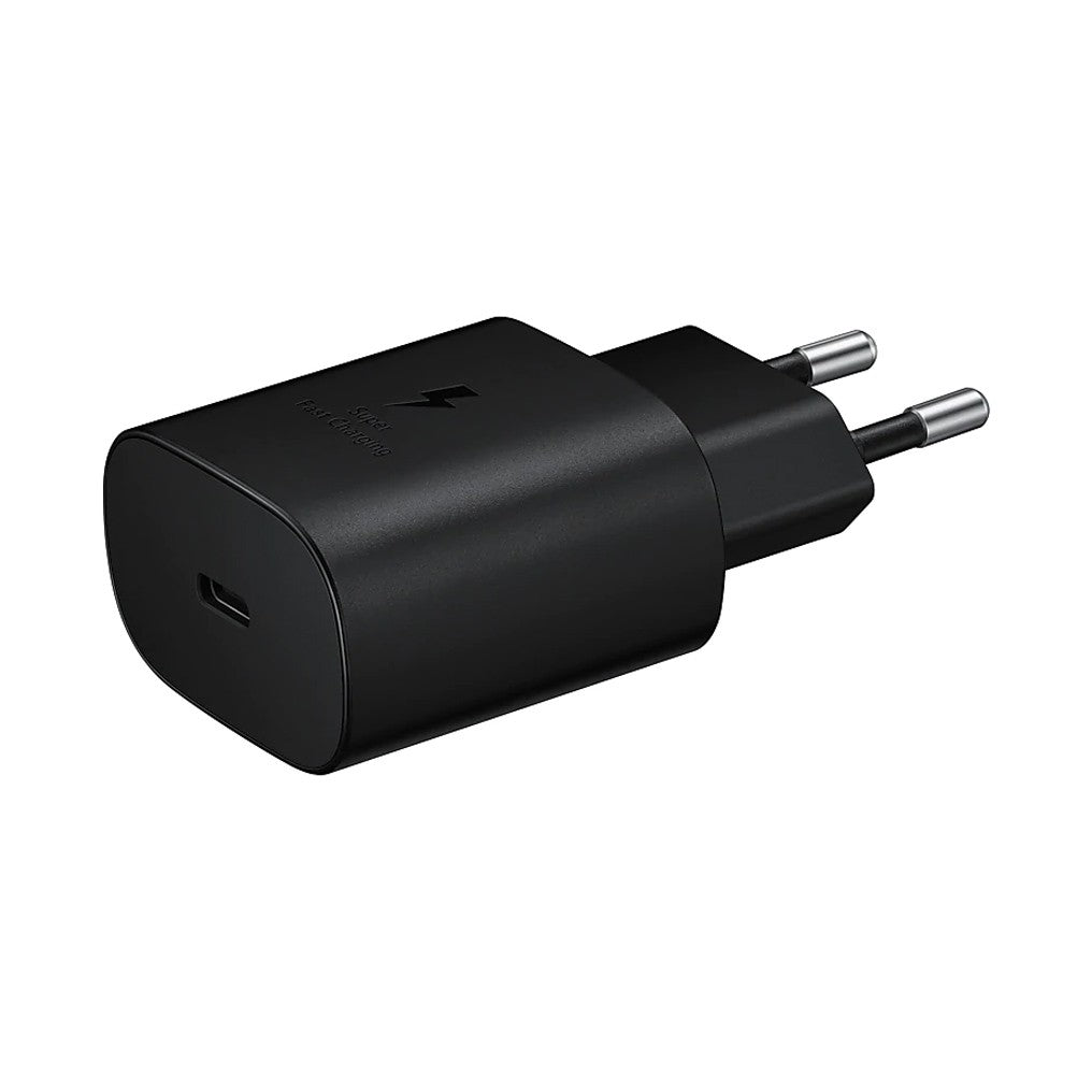 Samsung - (1m) AFC Schnell Ladegerät (3A/25W) + USB C auf USB C Ladekabel (EP-TA800XWEGWW) - schwarz