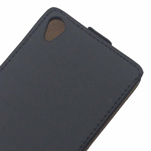 Schwarz Flip Leder Etui Tasche Xperia Z3