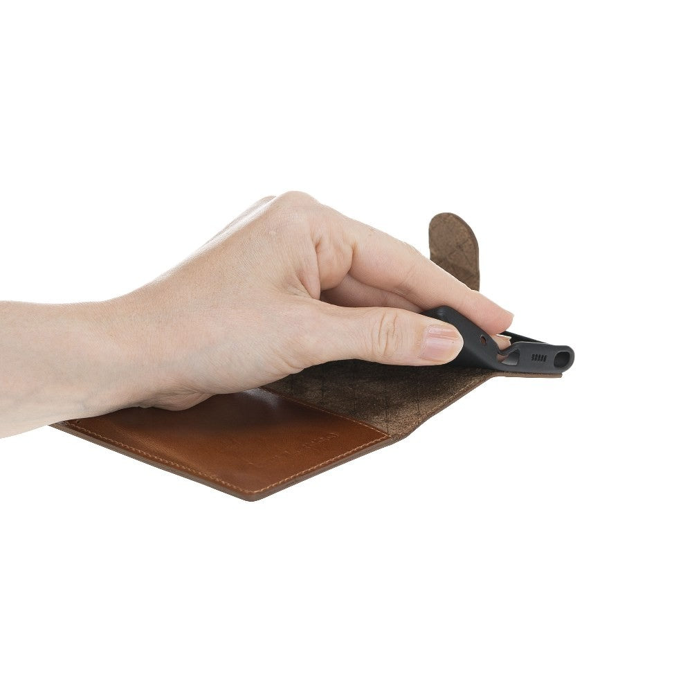 Bouletta Echt Leder Galaxy Note 10 Book Wallet Braun