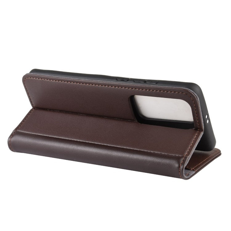 Echt Leder Kreditkarte Etui Wallet Case für Huawei P40 Pro Braun