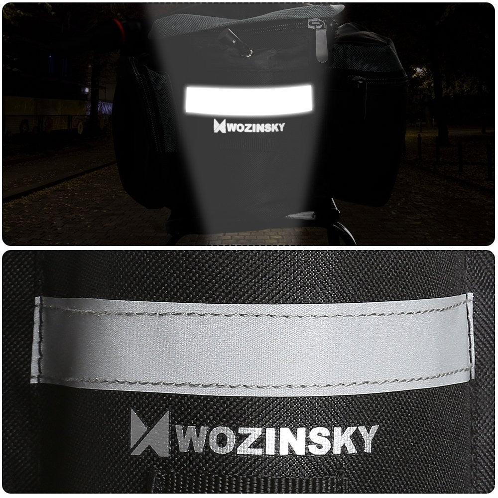 Fahrradtasche Gepäcktasche Gepäckträger Tasche mit Schulterriemen 6L schwarz