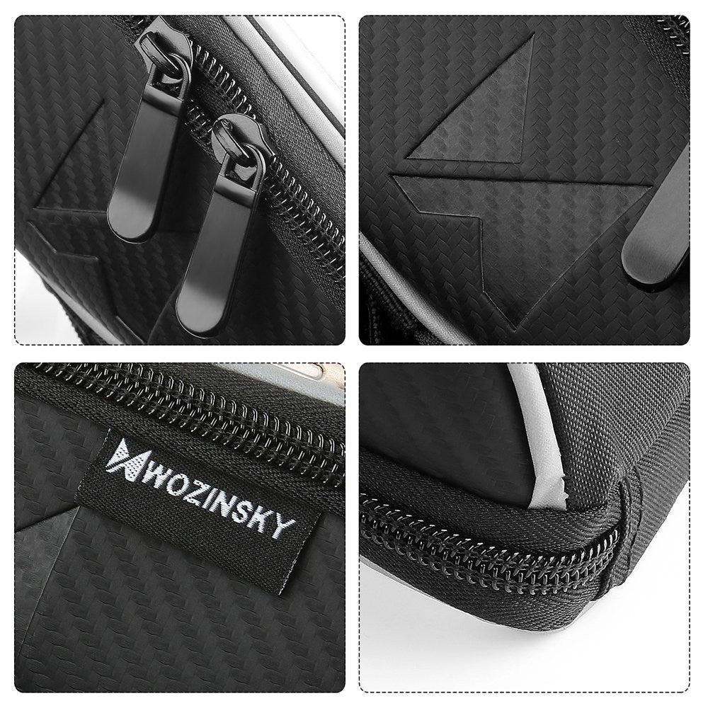 Fahrradtasche, Rahmentasche,Handyhalterung für Smartphones max 6,5 Zoll 0,9L schwarz