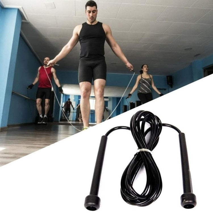Speed Rope Springseil Fitness Training Seil Hüpfseil 275cm Schwarz