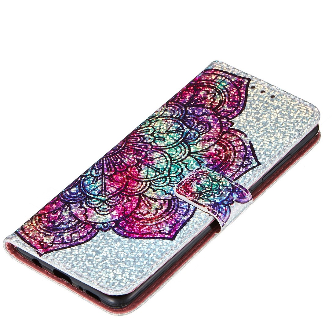 Bling Handy Hülle Samsung Galaxy A51 Book Case Wallet Schutzhülle Tasche Slim Flip Cover Etui Schwarz