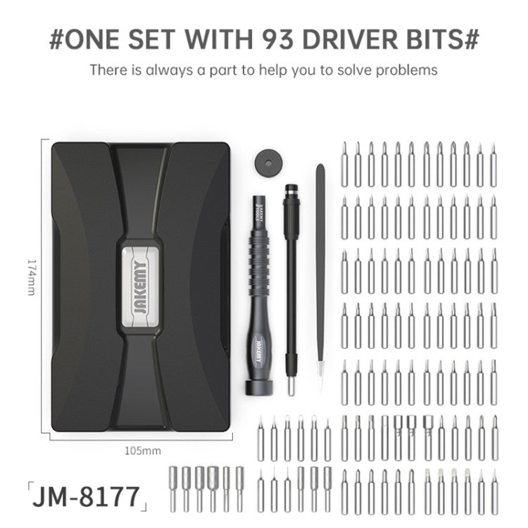 93- teiliges Profi Universal Werkzeug Set Grau JAKEMY JM-8177