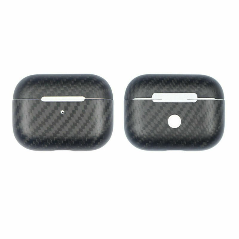 Echt Carbon Faser Volle Schutz Hülle Slim Case Für Airpods Pro Schwarz