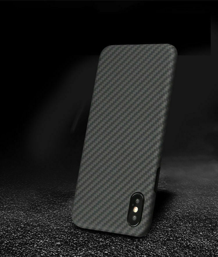 Echt Carbon Faser Volle Schutz Hülle Slim Case Für iPhone XS Max