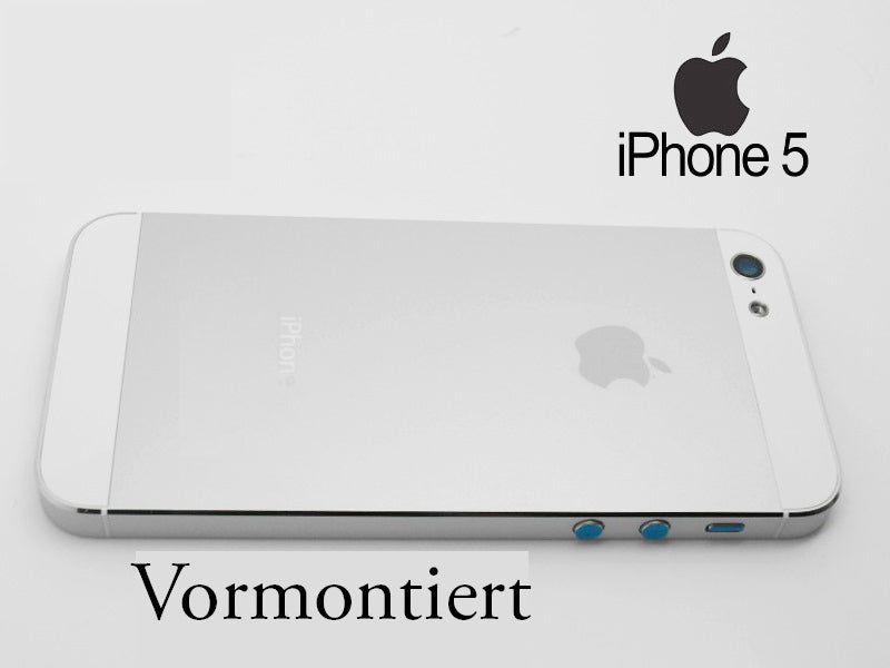 iPhone 5 Alu Backcover Rückseite Weiss