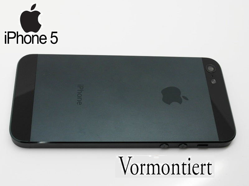 iPhone 5 Alu Backcover Rückseite Schwarz
