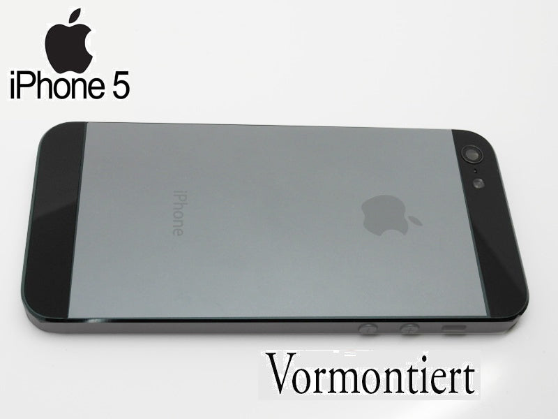 iPhone 5 Alu Backcover Rückseite Grau