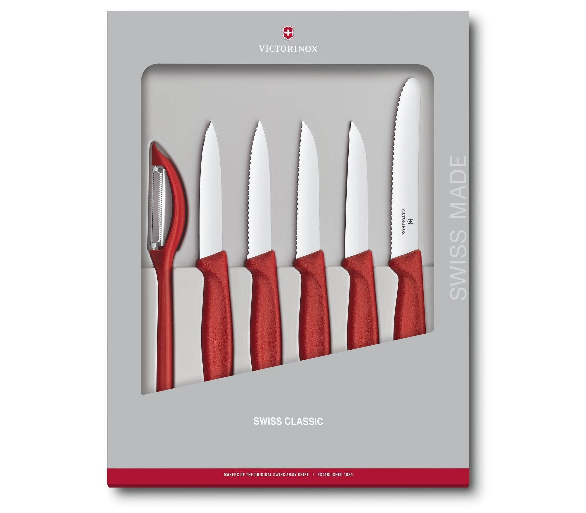 Swiss Classic Gemüsemesser-Set, 6-teilig