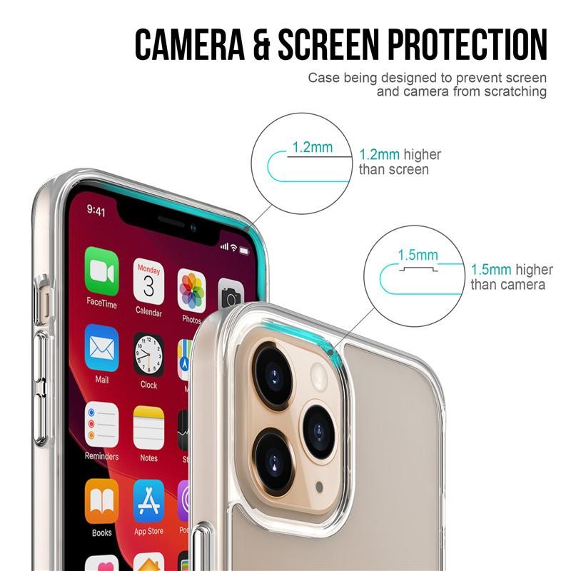 Transparenter Case freier Hybrid Stoss für iPhone 12 Pro
