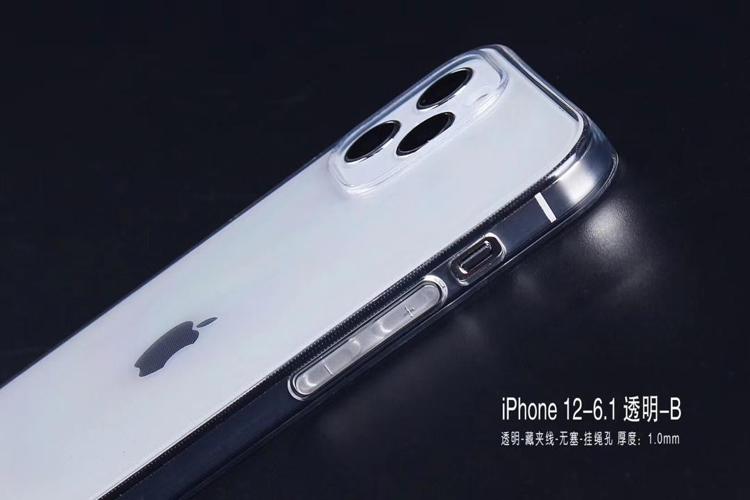 Transparenter Case freier Hybrid Stoss für iPhone 12 Pro