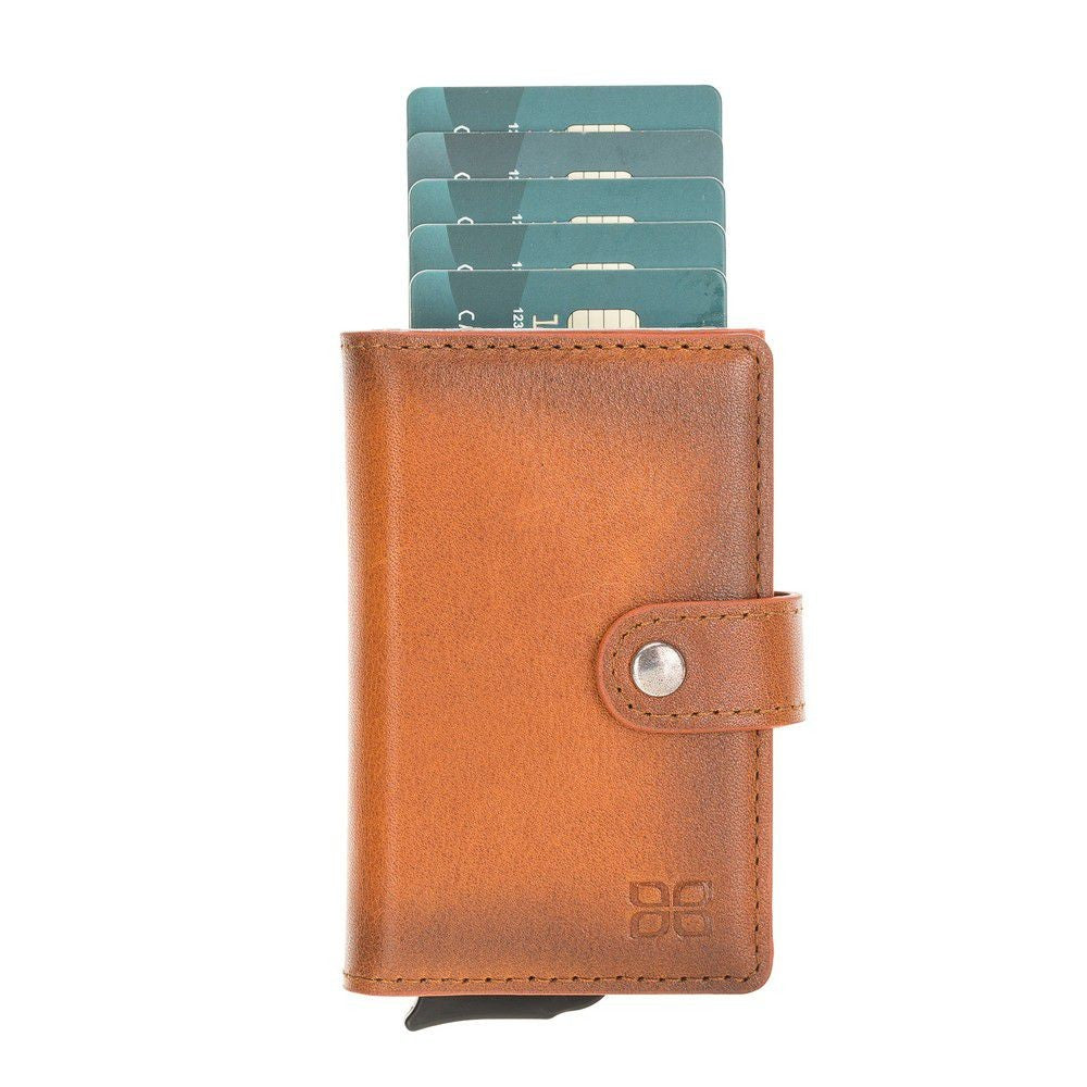 Bouletta Terry Coin Kartenhalter aus Leder RST2EF Taba RFID