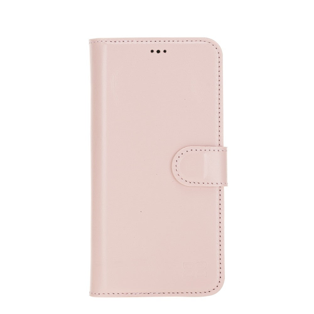 Bouletta Magnetische abnehmbare Handyhülle aus Leder mit RFID-Blocker für iPhone 12 Pro Max Pink