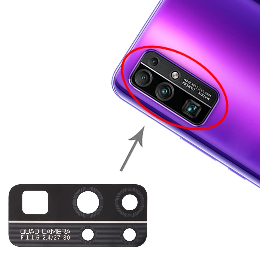 Hinter Kamera Linse für Huawei Honor 30