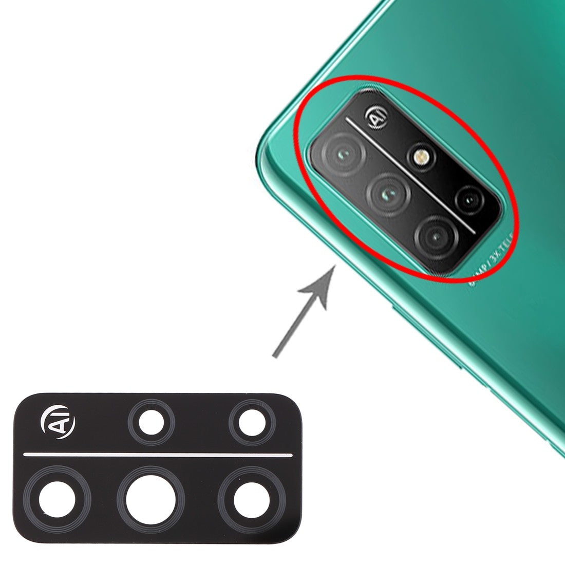 Hinter Kamera Linse für Huawei Honor 30S