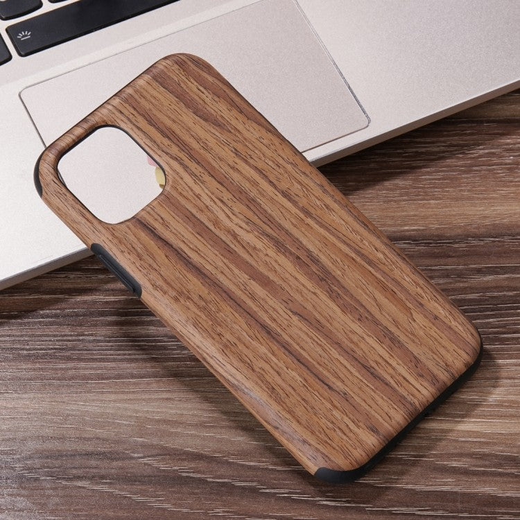 iPhone 12 Pro Wood Texture TPU Protective Case (Rotes Sandelholz)