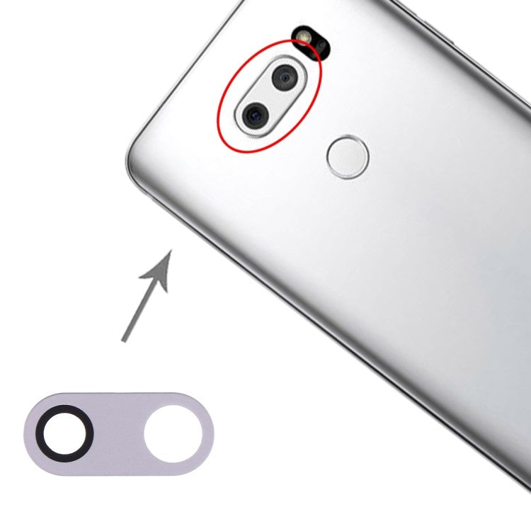 Hinter Kamera Linse für LG V30 Silber