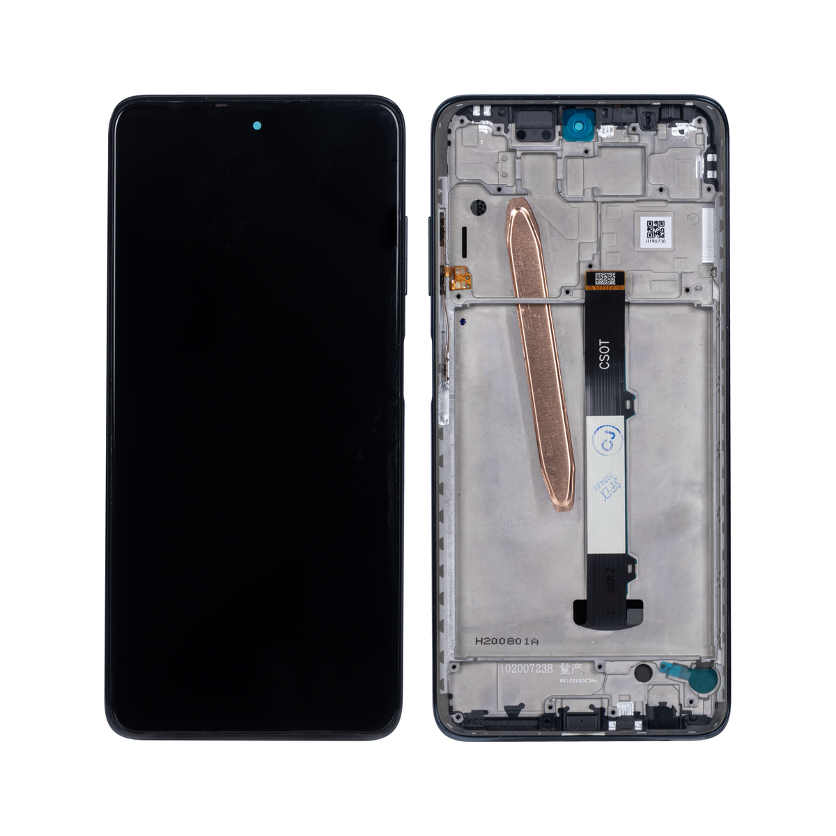 Xiaomi Poco X3 Pro Display und Digitizer mit Rahmen, Phantom Black (OEM)