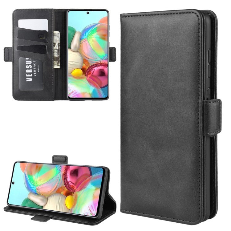Leder Schwarz Kreditkarte Etui Bookcase Samsung Galaxy Note 10 Lite