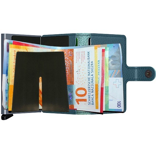 SECRID Miniwallet Stitch Magnolia petrolio