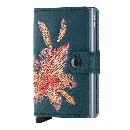 SECRID Miniwallet Stitch Magnolia petrolio