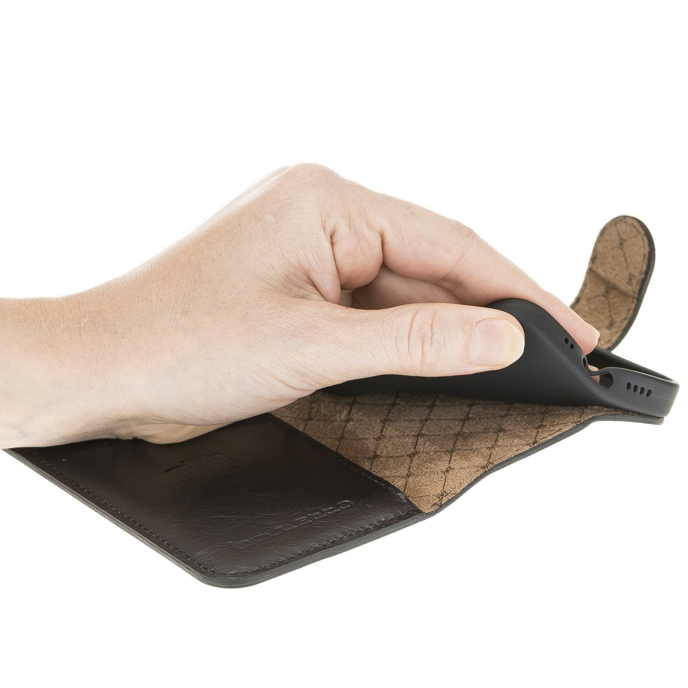 Wallet Folio Case ID Slot mit RFID für iPhone 12 mini Rustic Black