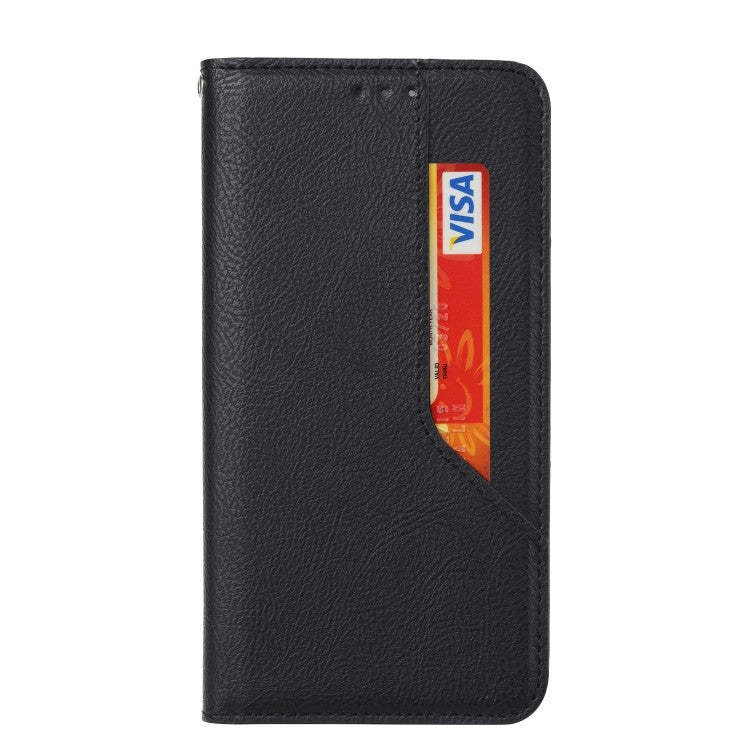 Samsung Galaxy S20 FE Magnetic Flip Leder Case mit Holder & Card Slots & Wallet Schwarz