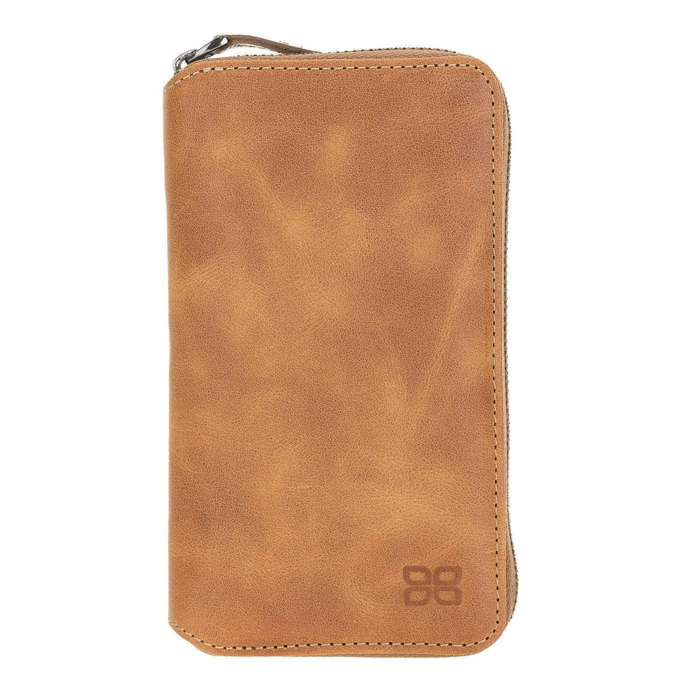 Bouletta Pouch Magnetische abnehmbare Case mit RFID für iPhone 12 mini Fiesta Tan