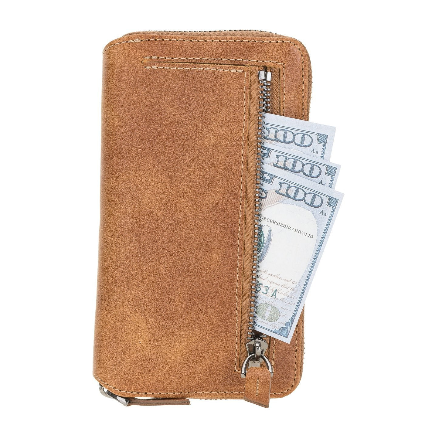 Bouletta Pouch Magnetische abnehmbare Case mit RFID für iPhone 12 mini Fiesta Tan