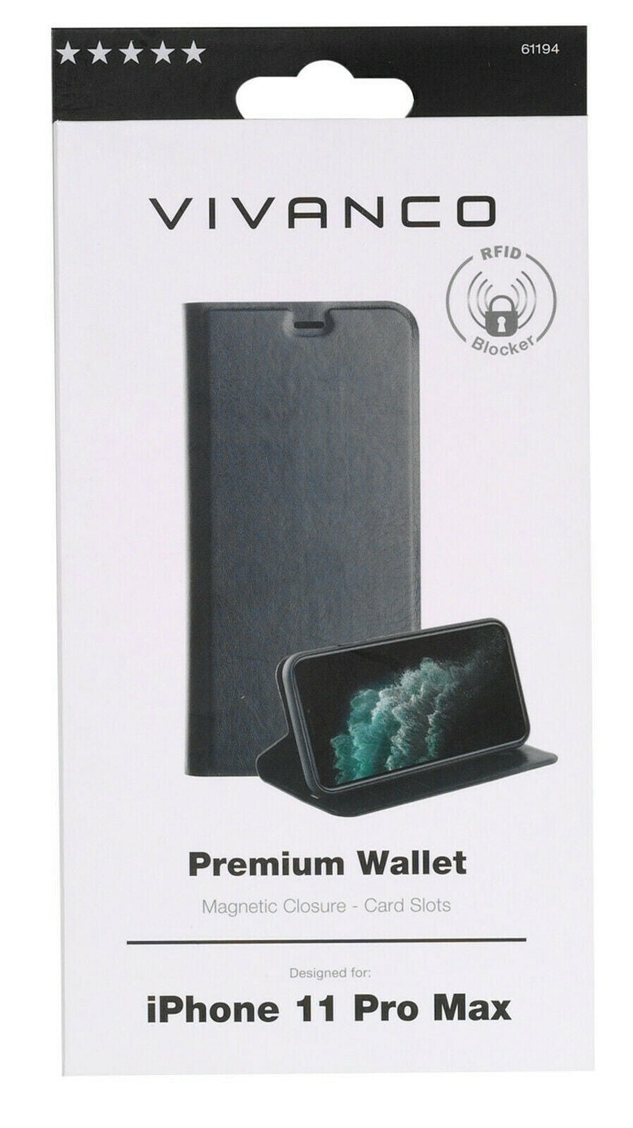 VIVANCO Premium Wallet , Bookcover, Apple, iPhone 11 Pro Max, Kunstleder,