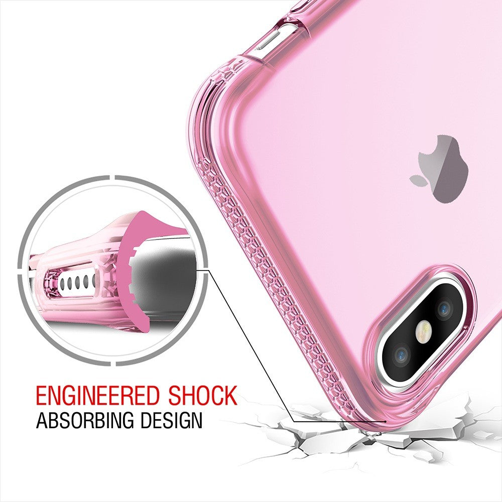 ITSkins - iPhone Xs / X Zero Jel Schutz Hardcase Hülle (Fallschutz 1 Meter) - Transparent