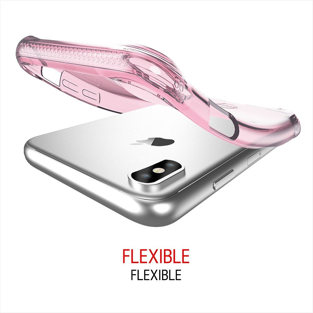 ITSkins - iPhone Xs / X Zero Jel Schutz Hardcase Hülle (Fallschutz 1 Meter) - Transparent
