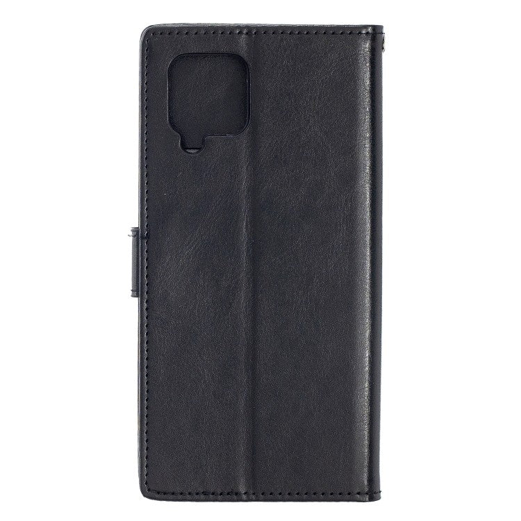 Galaxy A42 Leder Schwarz Kreditkarte Etui Bookcase