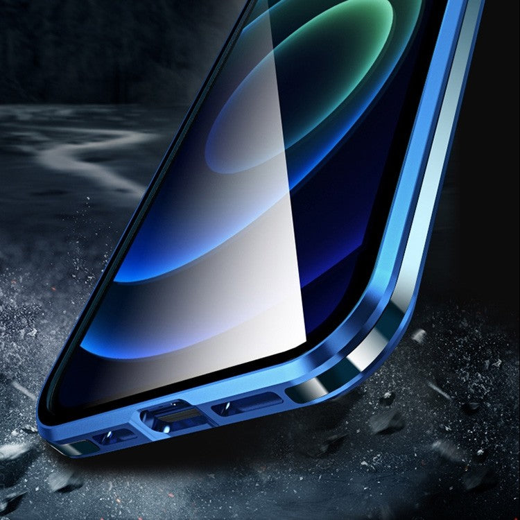 360 Grad Magnet Case Für iPhone 12 Pro Hülle mit Kameraschutz Schwarz