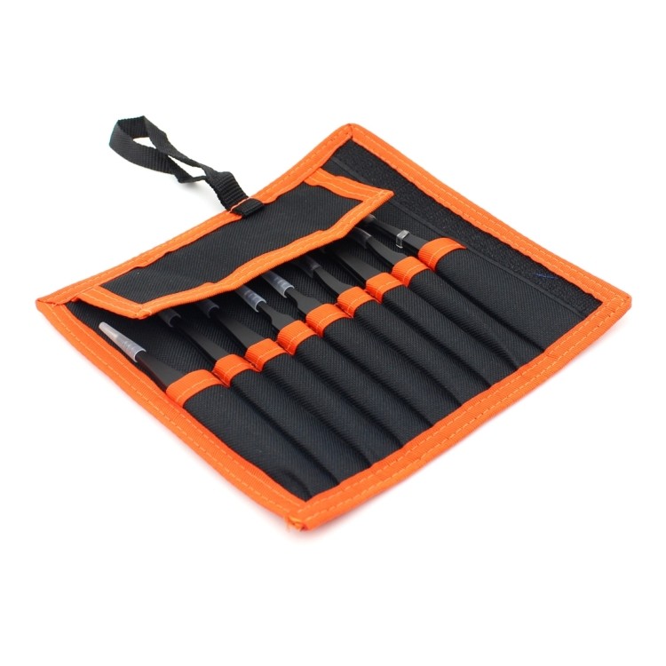 JIAFA JF-8118 9 in 1 Antistatische Universal Metall Pinzette set mit Tasche