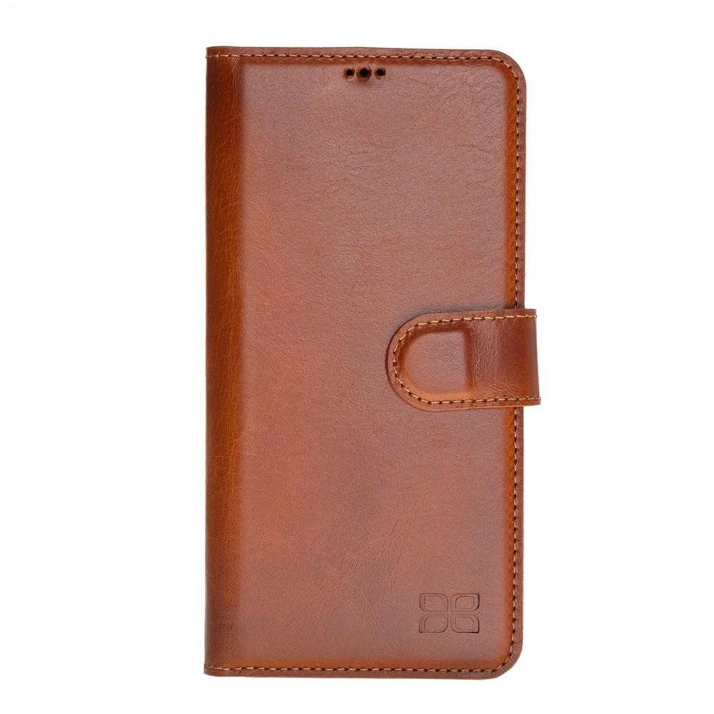 Bouletta Magnetische abnehmbare Handyhülle aus Leder mit RFID-Blocker für Huawei P30 Pro Rustic Tan With Effect