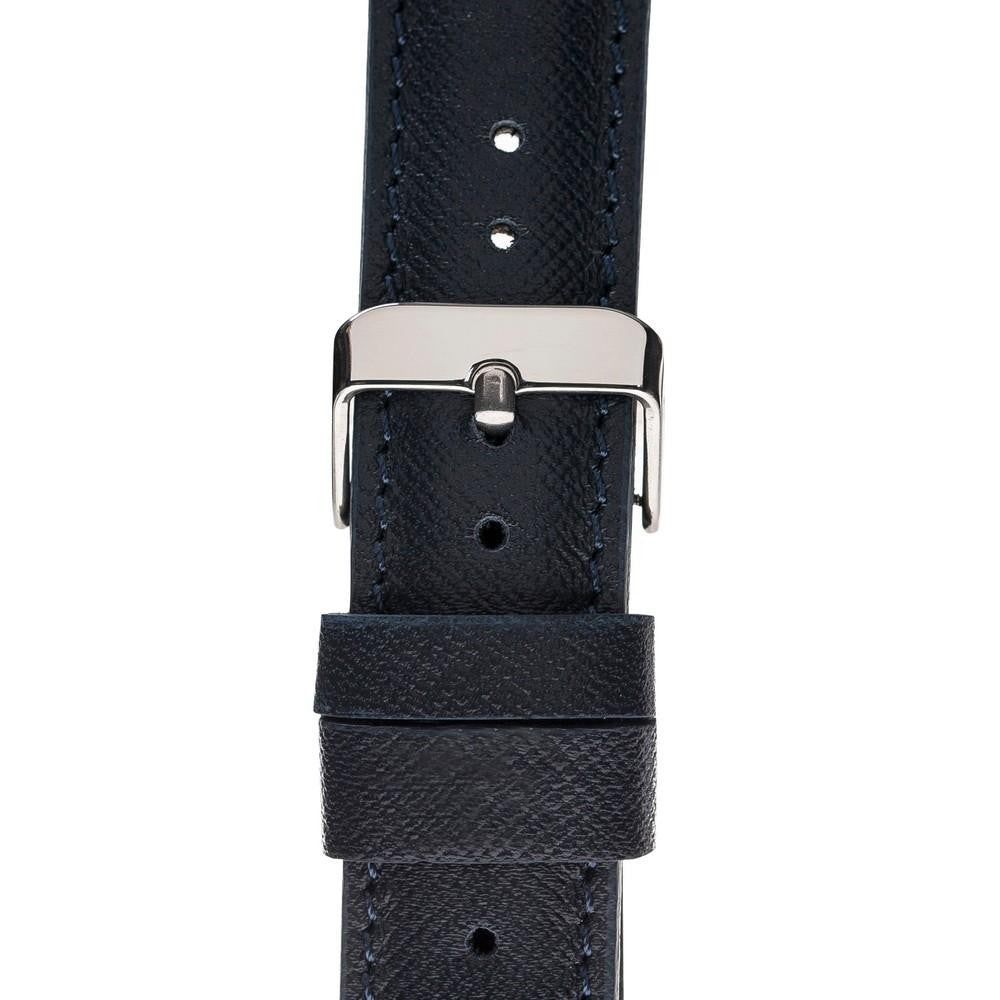 BoulettaLederarmband für Applewatch 42mm / 44 mm - Navy Blau