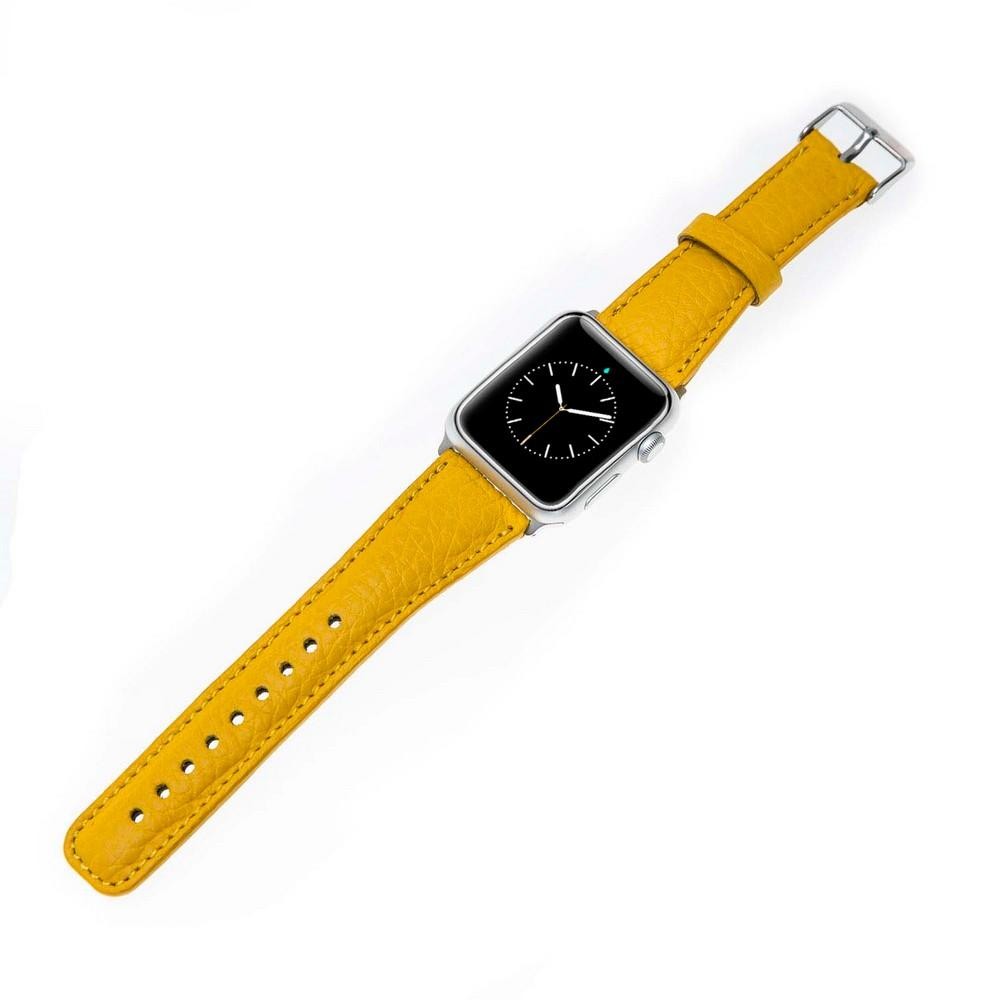 Bouletta Lederarmband für Applewatch 42mm / 44 mm - Gelb