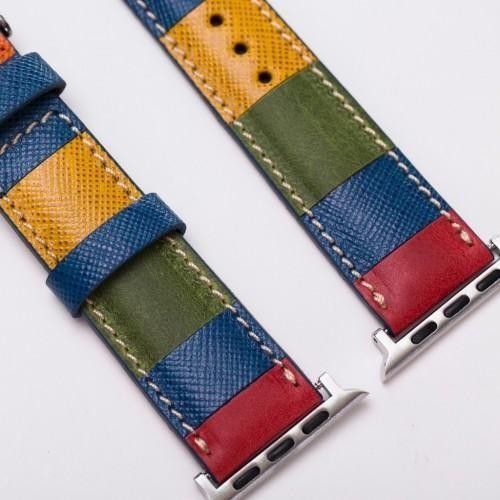 Bouletta Leder Watch Gurt für Apple Watch 38mm / 40mm - Saffiano Regenbogen