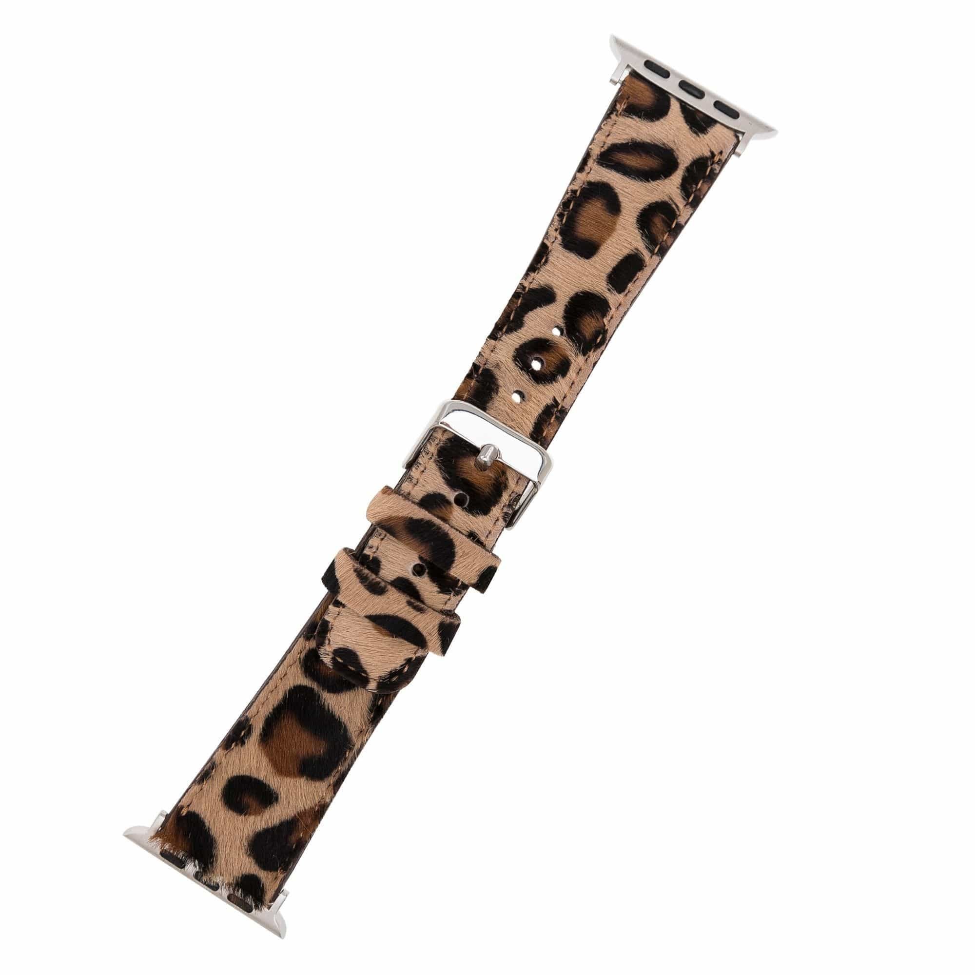 Bouletta Leder Watch Band für Apple Watch 42-44 mm Leopar Hairy