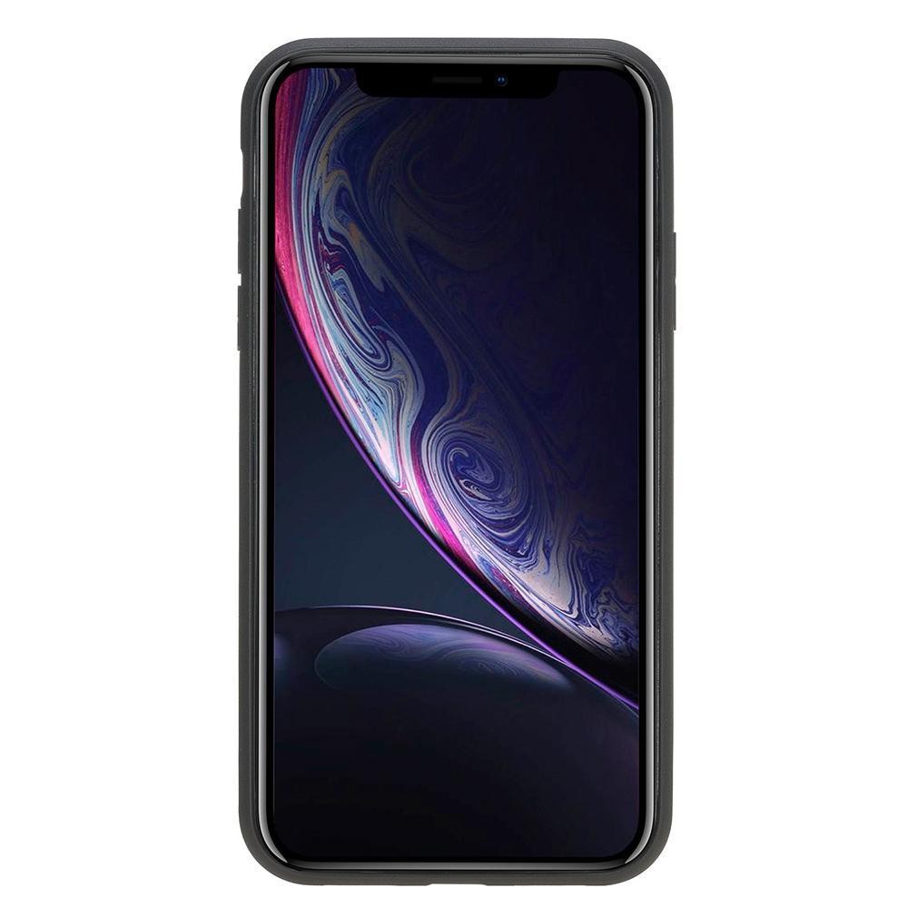 Bouletta Flex Cover Back Leder Case für iPhone XR Braun