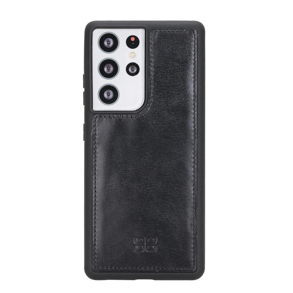 BOULETTA MAGNETISCHE ABNEHMBARE HANDYHÜLLE AUS LEDER MIT RFID-BLOCKER FÜR SAMSUNG GALAXY S21 ULTRA | Detachable Wallet - Black