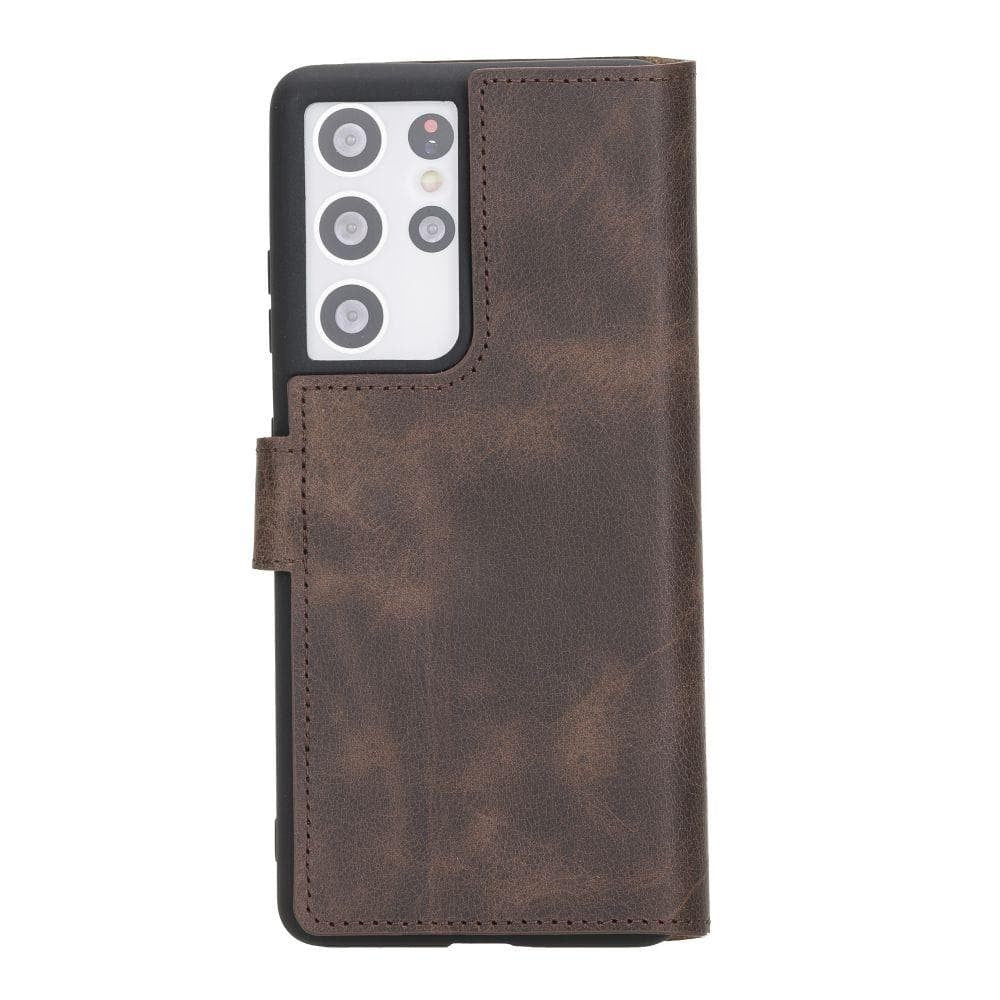 BOULETTA WALLET FOLIO CASE ID SLOT MIT RFID SAMSUNG GALAXY S21 ULTRA - Dark Brown
