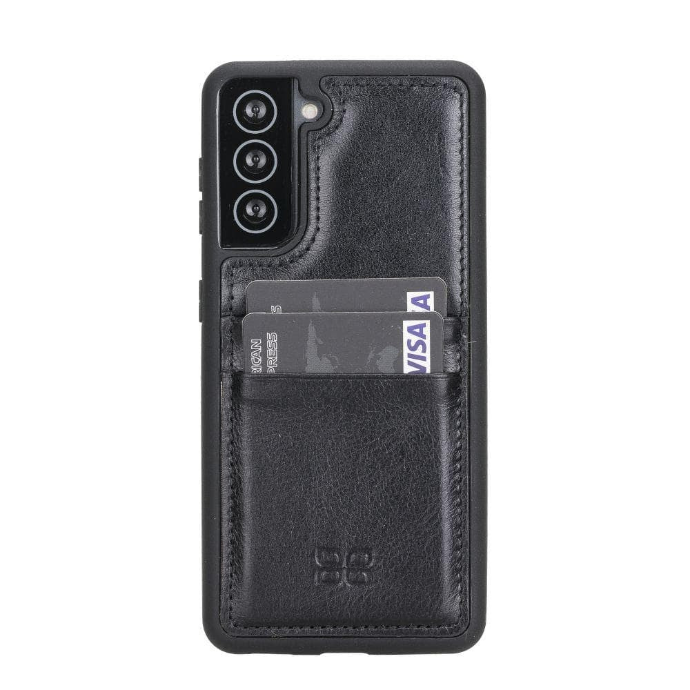 BOULETTA FLEX COVER BACK LEDER CASE MIT KARTENFACH FÜR SAMSUNG GALAXY S21 - Black