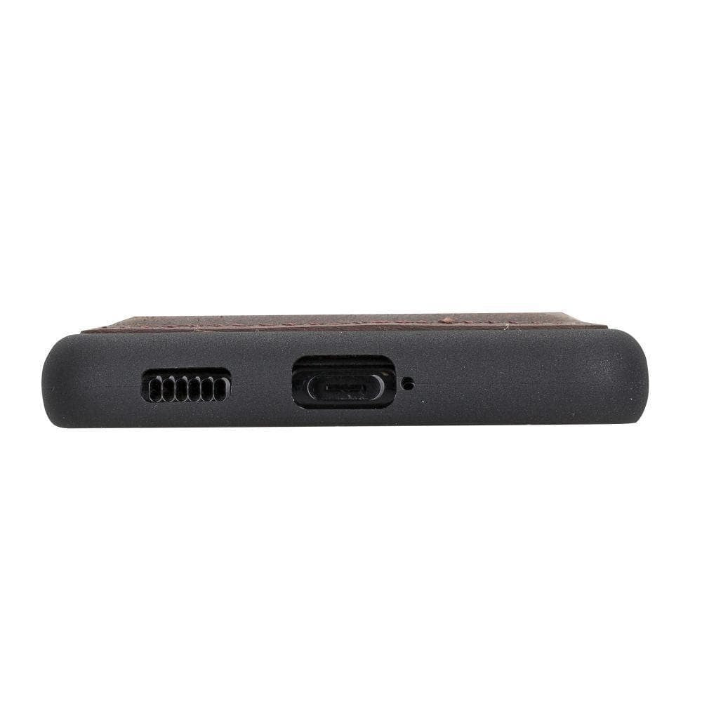 BOULETTA FLEX COVER BACK LEDER CASE MIT KARTENFACH FÜR SAMSUNG GALAXY S21- Dark Brown